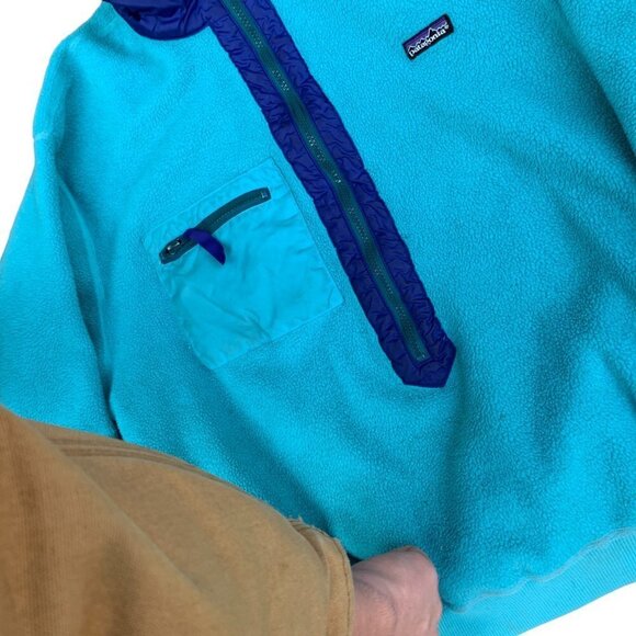 VINTAGE Patagonia Fleece Synchilla Half Zip Sweater XL - Picture 11 of 11